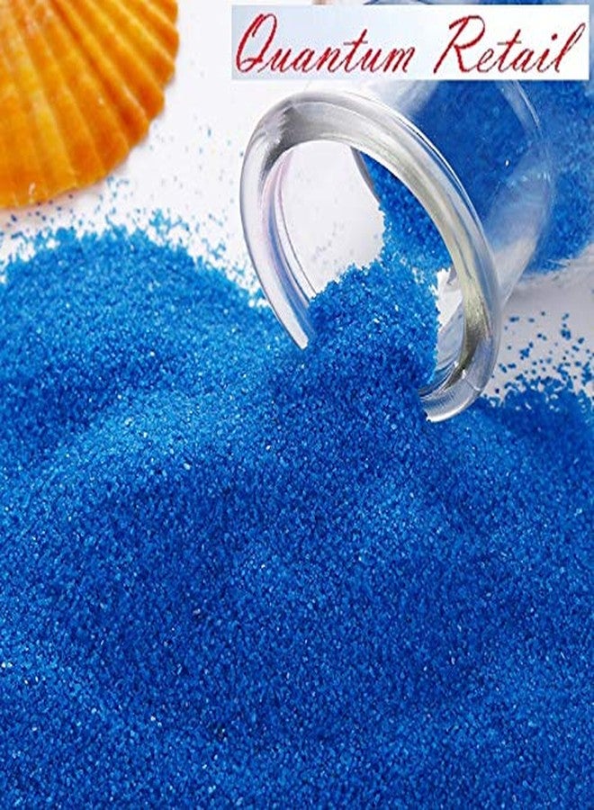 Quantum Retail - Blue Colour Sugar Sand Gravel for Aquarium/Home & Garden/Lawn Decoration/Aquarium Substrate/Terrarium/Quartz Sand/Aquarium Sand for Fish Tank (2 KG) - Image 5