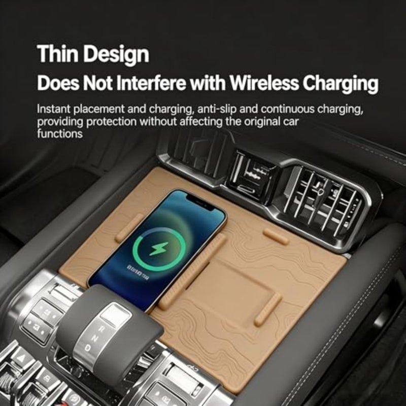 Silicone Mat for BYD Leopard 8 Accessories, Center Console Wireless Charging Protector for 2025 BYD Leopard 8 - Image 3
