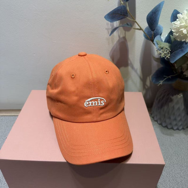 Emis Korean Style Unisex Fashionable Casual Baseball Cap with Letter E - Versatile and Trendy - Image 1