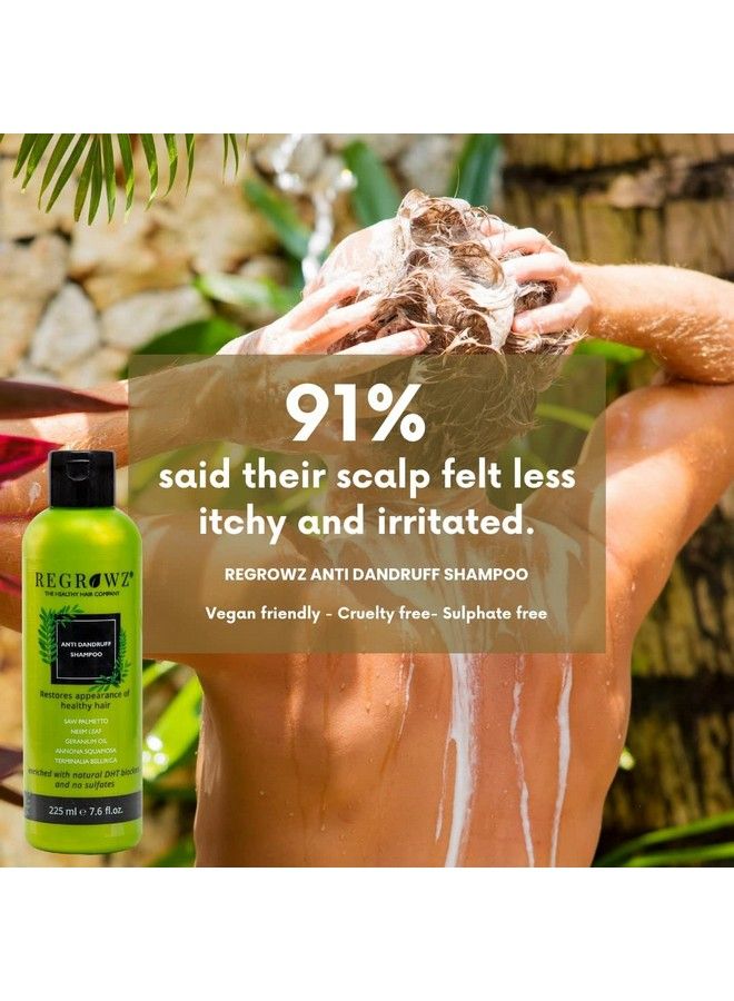 Regrowz Antidandruff Shampoo For Dandruff Relieves Itchy Flaky Or Dry Scalp No Sulphates No Parabens No Dea/Tea No Gmos No Artificial Colours No Edta No Gluten No Silicone 225M - Image 4