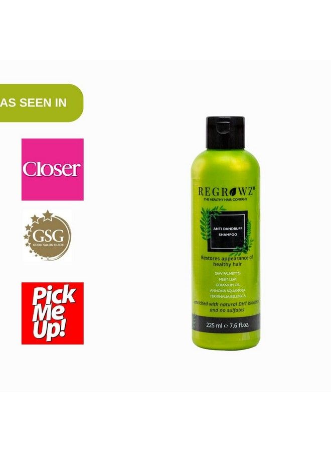 Regrowz Antidandruff Shampoo For Dandruff Relieves Itchy Flaky Or Dry Scalp No Sulphates No Parabens No Dea/Tea No Gmos No Artificial Colours No Edta No Gluten No Silicone 225M - Image 3