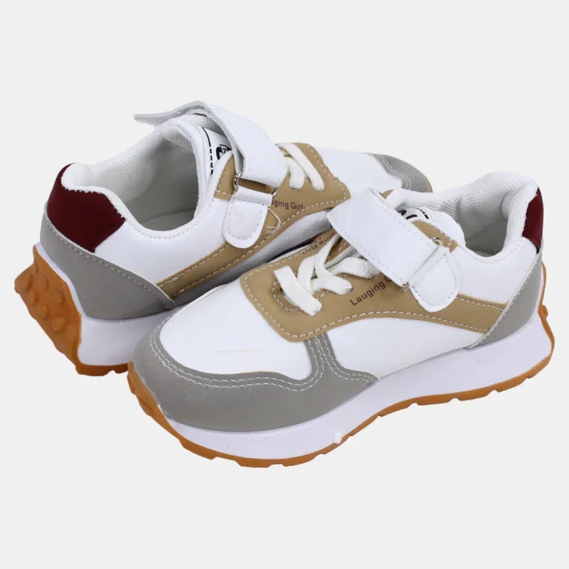 Our kids Boys Leather Sneakers - Multicolor - Image 3