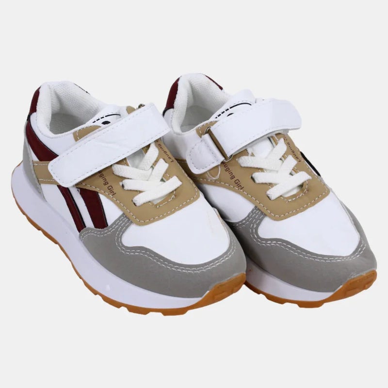 Our kids Boys Leather Sneakers - Multicolor - Image 1