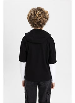 Boy Oversize Fit Hooded Knitted Long Sleeve T-Shirt - pzsku/Z7040D30E412B6D50C95DZ/45/_/1735653404/f9ce50f9-c736-484a-9b96-1203078e6f7f