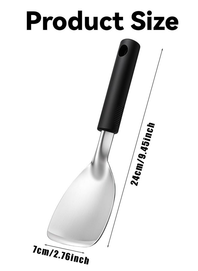 Stainless Steel Flat Ice Cream Spade Non-slip Handle Easy Scooping Scooper - Image 2
