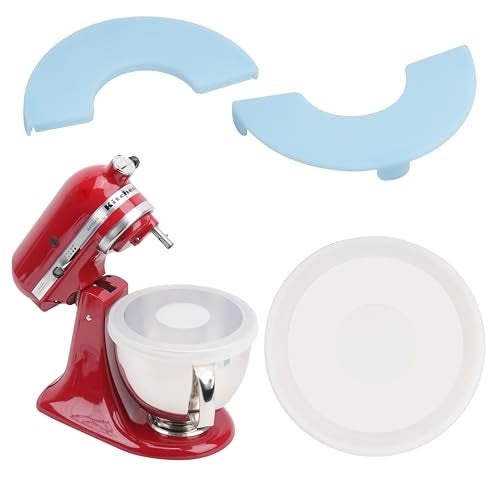 LUVCOSY 3 Pack Silicone Covers for KitchenAid Tilt-Head Stand Mixer 4.5-5 Quart Stainless Steel Bowls | KitchenAid Accessory and Attachments | Foldable and Durable Lid (Lid Only) - Image 1