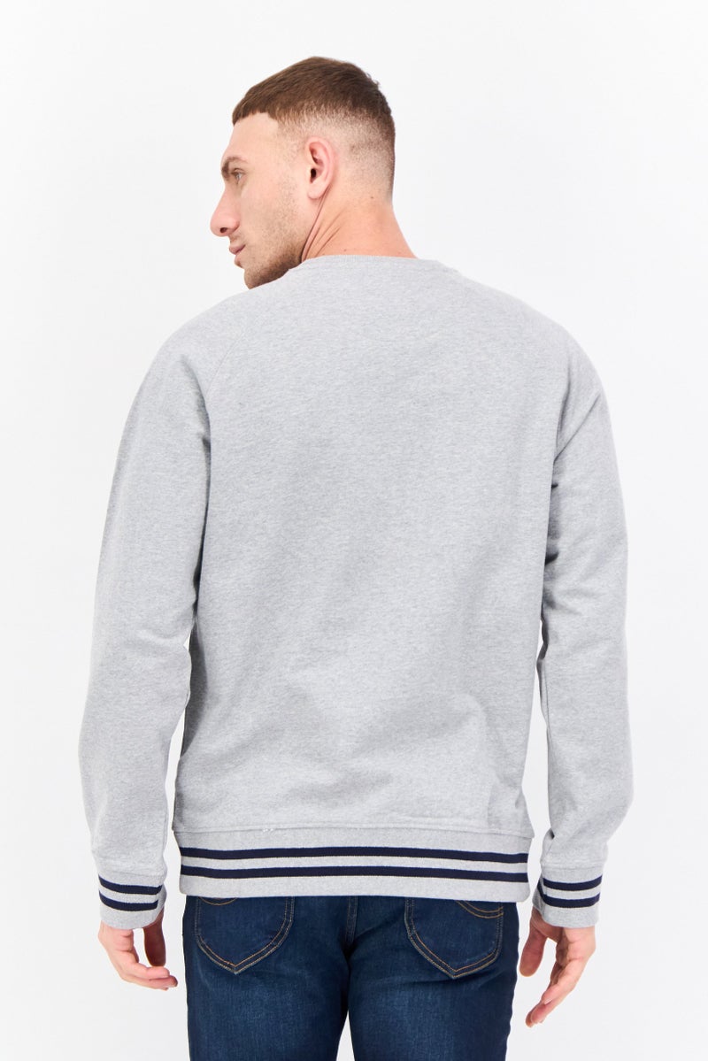 Penfield Men Crew Neck Brand Logo Long Sleeves Sweatshirt, Grey - Image 2