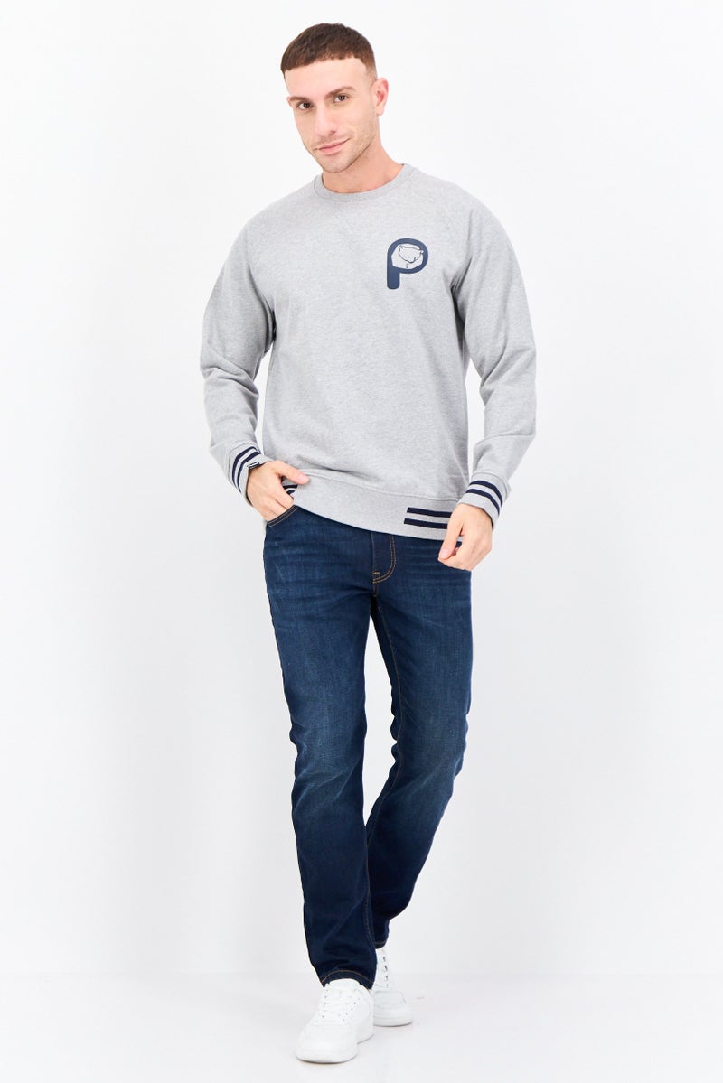 Penfield Men Crew Neck Brand Logo Long Sleeves Sweatshirt, Grey - Image 4