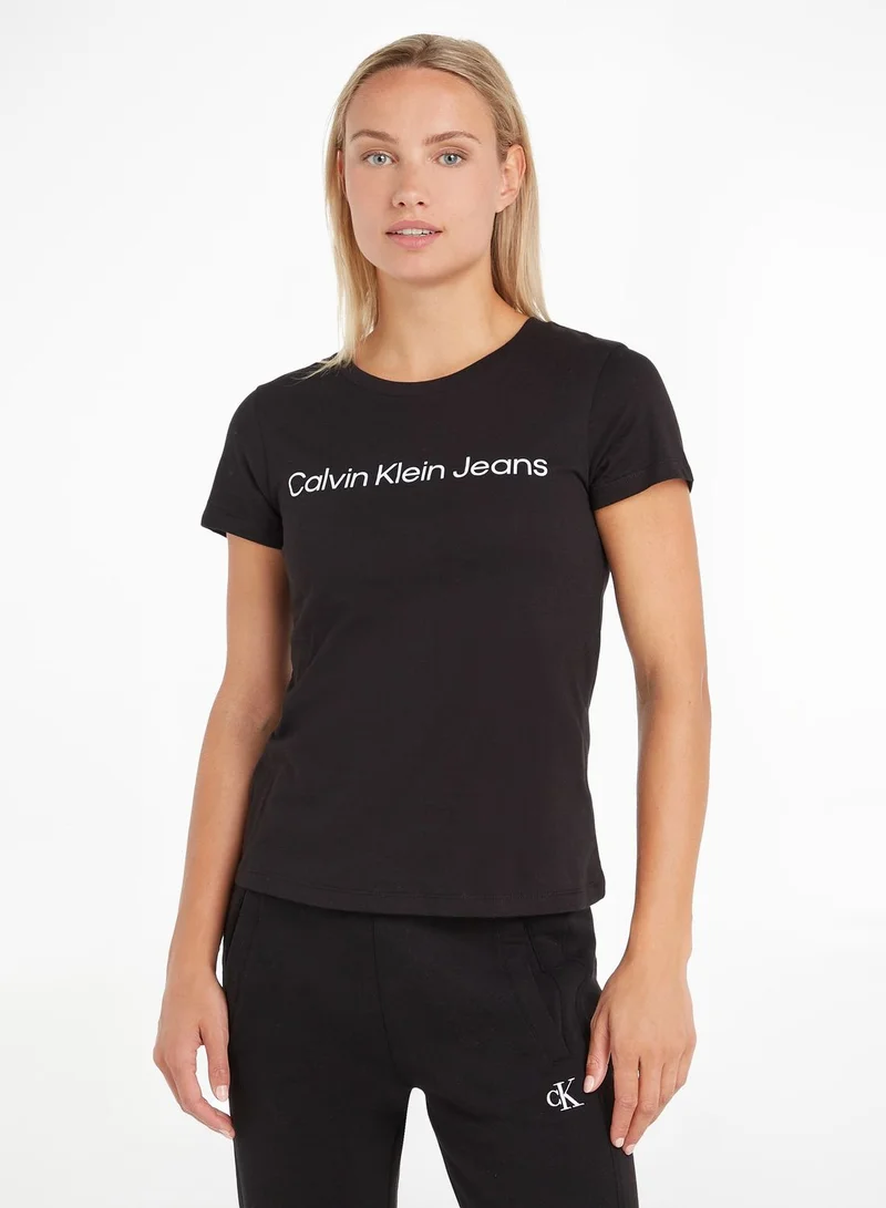 Calvin Klein Jeans Crew Neck Logo T-Shirt