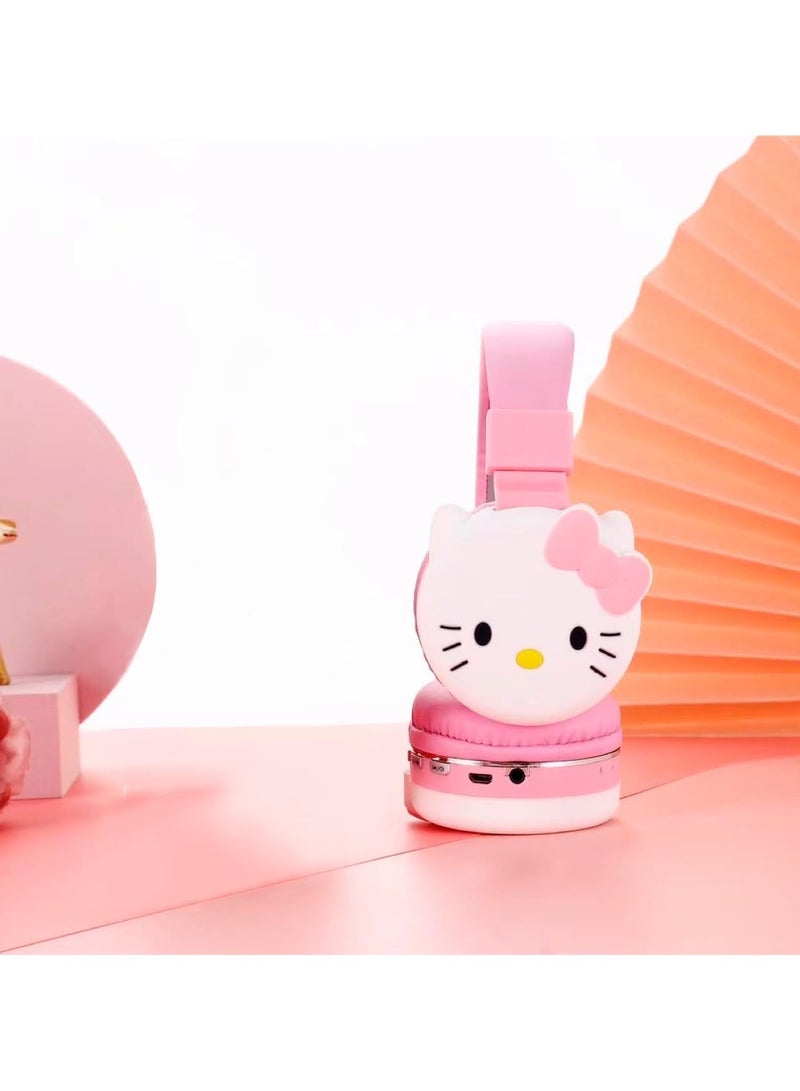 عام سماعات أطفال لاسلكية ظريفة - سماعات بلوتوث بميكروفون لعزل الضوضاء، مناسبة للأولاد والبنات - Image 3