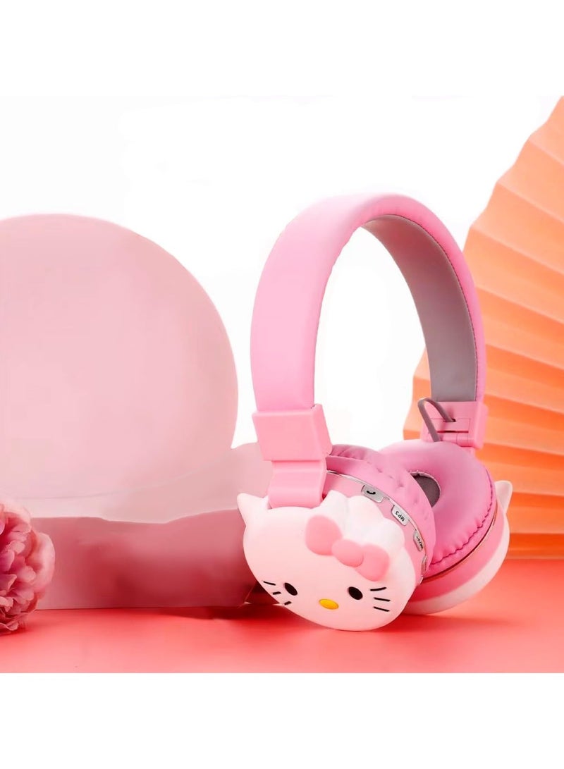 عام سماعات أطفال لاسلكية ظريفة - سماعات بلوتوث بميكروفون لعزل الضوضاء، مناسبة للأولاد والبنات - Image 1