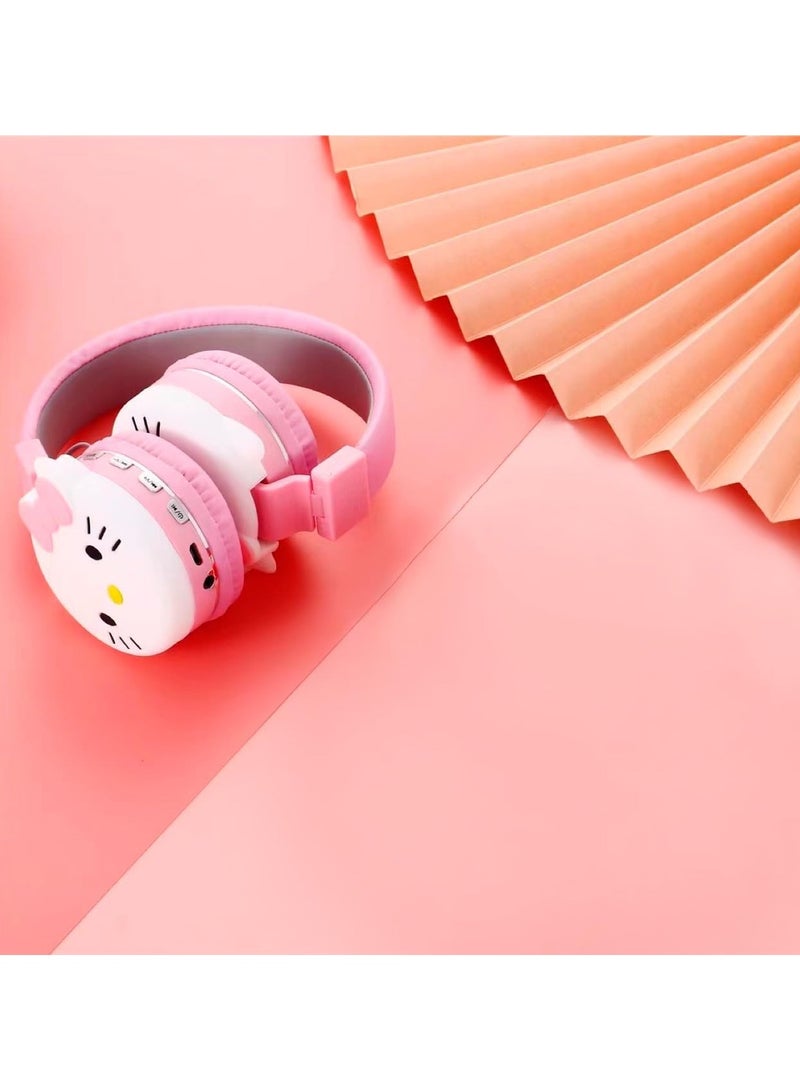 عام سماعات أطفال لاسلكية ظريفة - سماعات بلوتوث بميكروفون لعزل الضوضاء، مناسبة للأولاد والبنات - Image 2