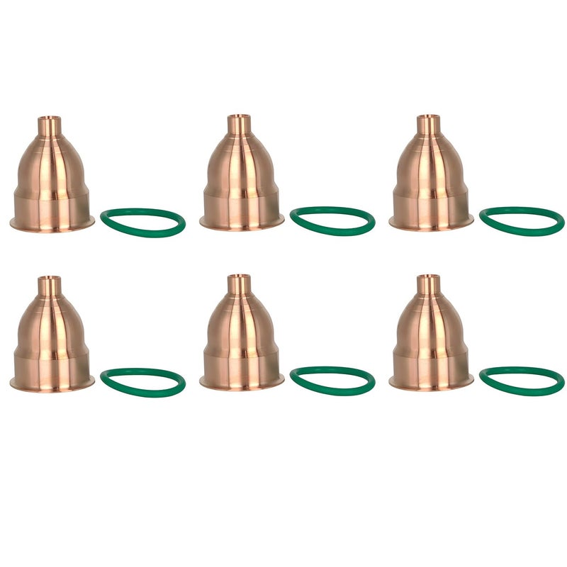 EZROAD 6X Injector Hole Tube wORing 23501580 Compatible with Detroit Diesel S60 127L Engine Series 60 N2 Fuel Sleeve Kit 23515470 8929078 - Image 2