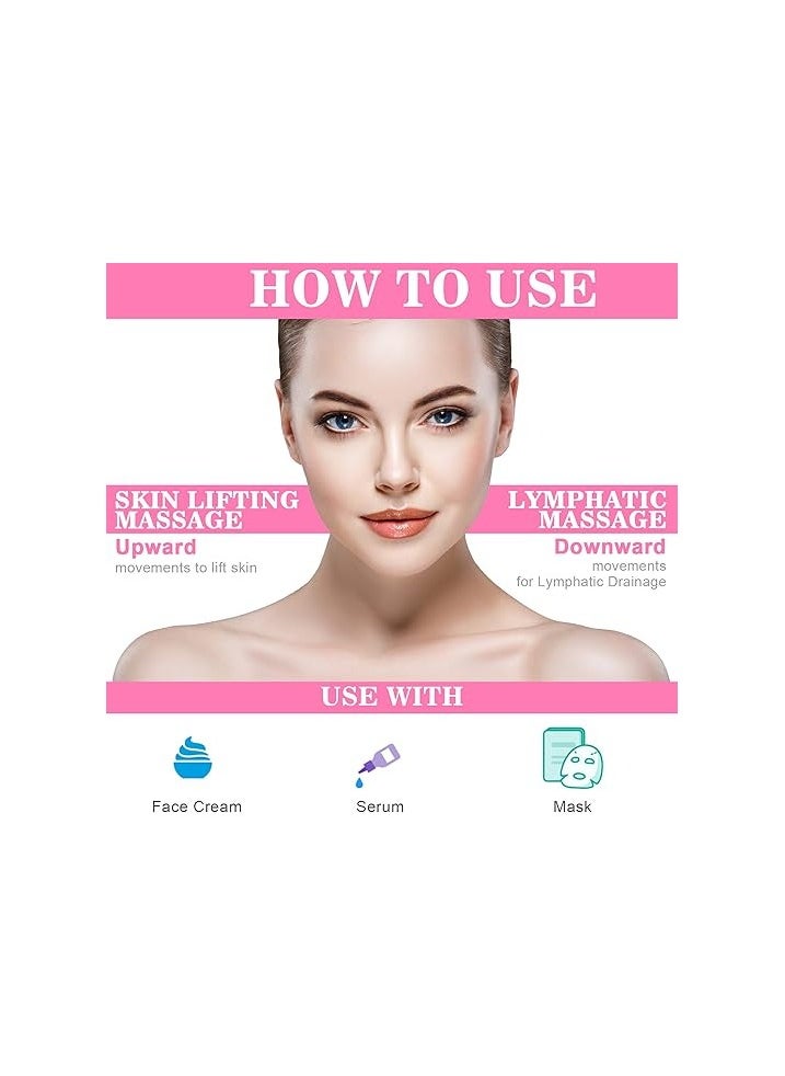 Generic Ice Balls Facial Massage Ball for Puffiness and Eye Relief by Kao Cold Massage Tools for Skin Care and Beauty Routine Reduce Pores Dark Circles Improve Blood Circulation Skin Tightening - Pink Pink Corded  - Image 4