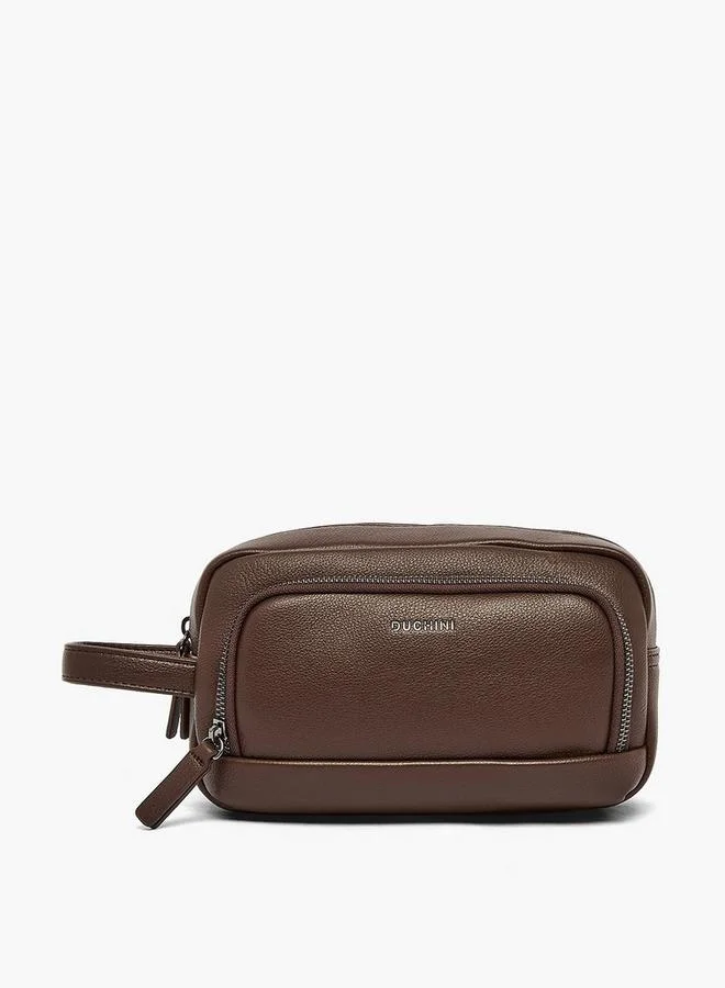 Duchini Textured Pouch With Handle