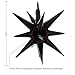 BBPOOL 6 Pcs Black Star Balloons22 Inch Black Starburst Balloons Star Foil Mylar Balloons for Birthday Party Wedding Christmas Anniversary Graduation Decorations - Image 4