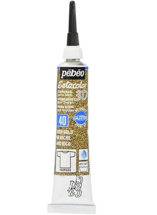 Pebeo Setacolor 3D Fabric Paint Glitter Effect 20 ml Rich Gold - pzsku/Z7041293FBAD4508A7845Z/45/_/1681641245/acfc7aec-e0e3-44d5-80d0-291b807dab0c