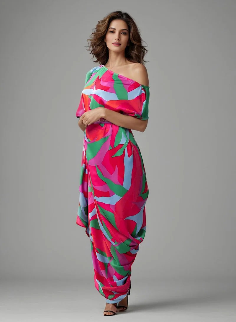 Ecstacy  Multicolor print dress set for Women | Best Price UAE