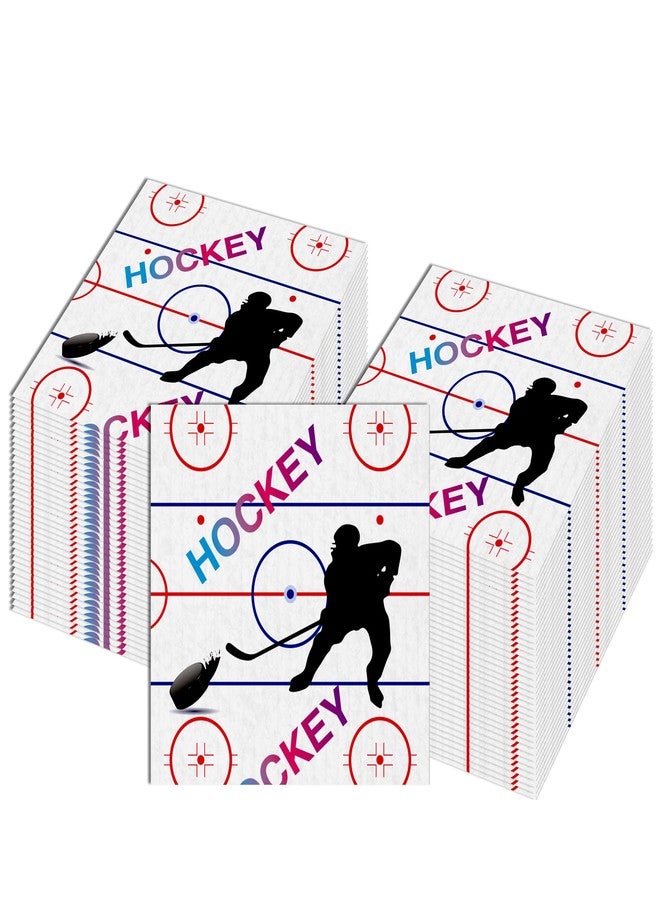 BHNACIER 40Pcs Hockey Paper Napkins Hockey Party Napkins Sports Birthday Decoration Hockeys Disposable Paper Napkin for Sport Ice Theme Party Decoration - Image 5