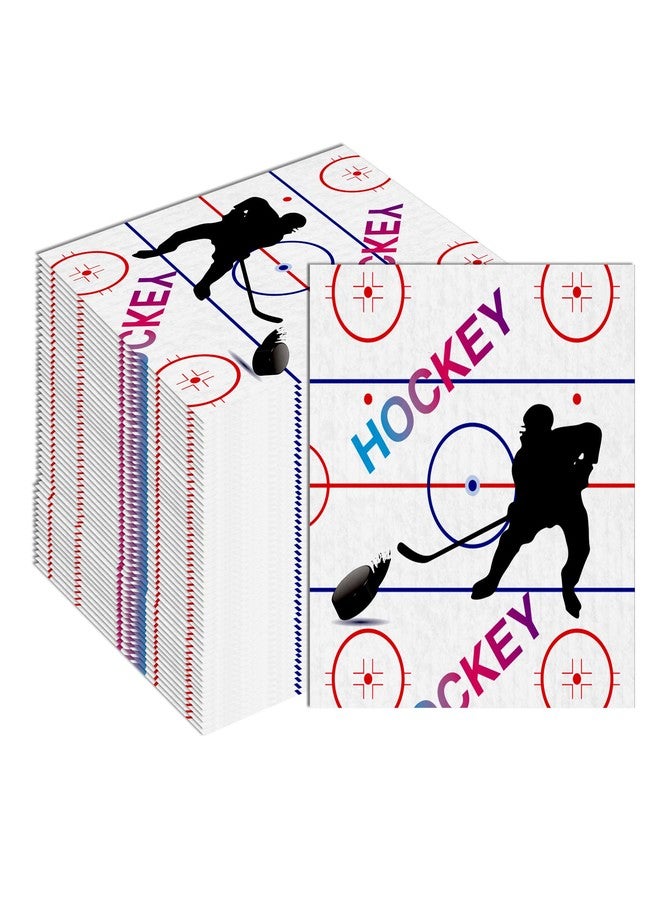 BHNACIER 40Pcs Hockey Paper Napkins Hockey Party Napkins Sports Birthday Decoration Hockeys Disposable Paper Napkin for Sport Ice Theme Party Decoration - Image 1