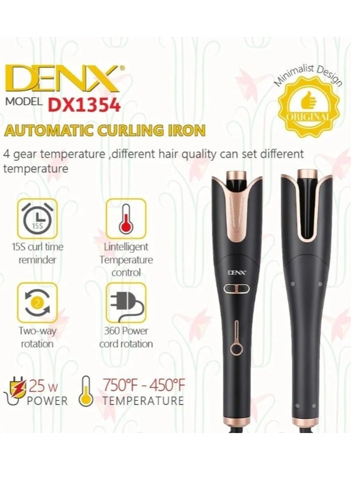 Denx Automatic curling iron Ceramic 360 Degree Automatic Rotation and Multi-Speed ​​ - Image 3
