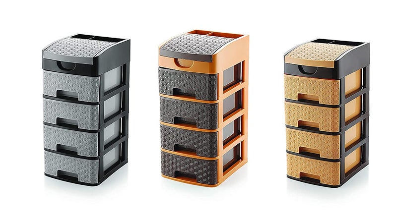RIGOENT LITA MART Plastic 2 3 4 Layer Multipurpose Drawer Storage Organizer Desk ChestsLITA MULTI Layer Drawer Storage - Image 5