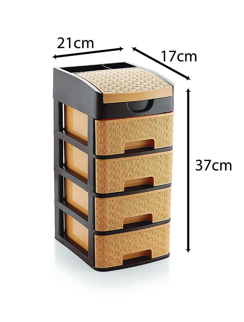 RIGOENT LITA MART Plastic 2 3 4 Layer Multipurpose Drawer Storage Organizer Desk ChestsLITA MULTI Layer Drawer Storage - Image 3