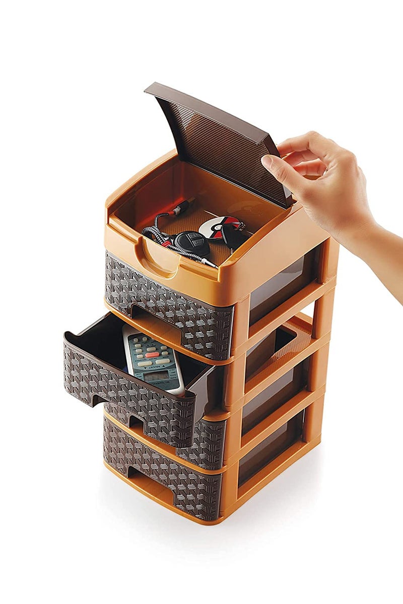 RIGOENT LITA MART Plastic 2 3 4 Layer Multipurpose Drawer Storage Organizer Desk ChestsLITA MULTI Layer Drawer Storage - Image 4
