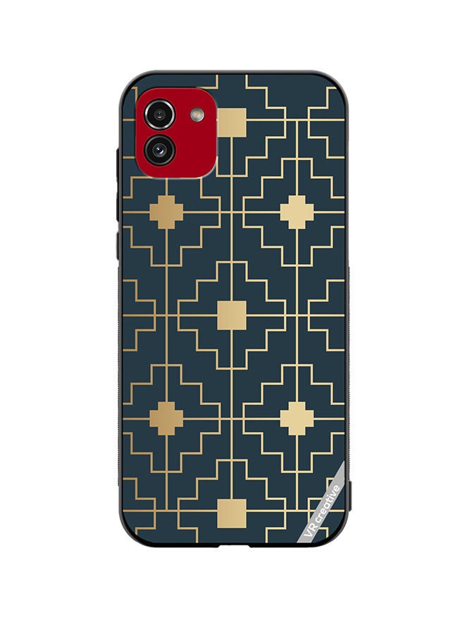 VR CREATIVE Protective Case Cover For Samsung Galaxy A03 Asian Icon Design Multicolour - Image 1