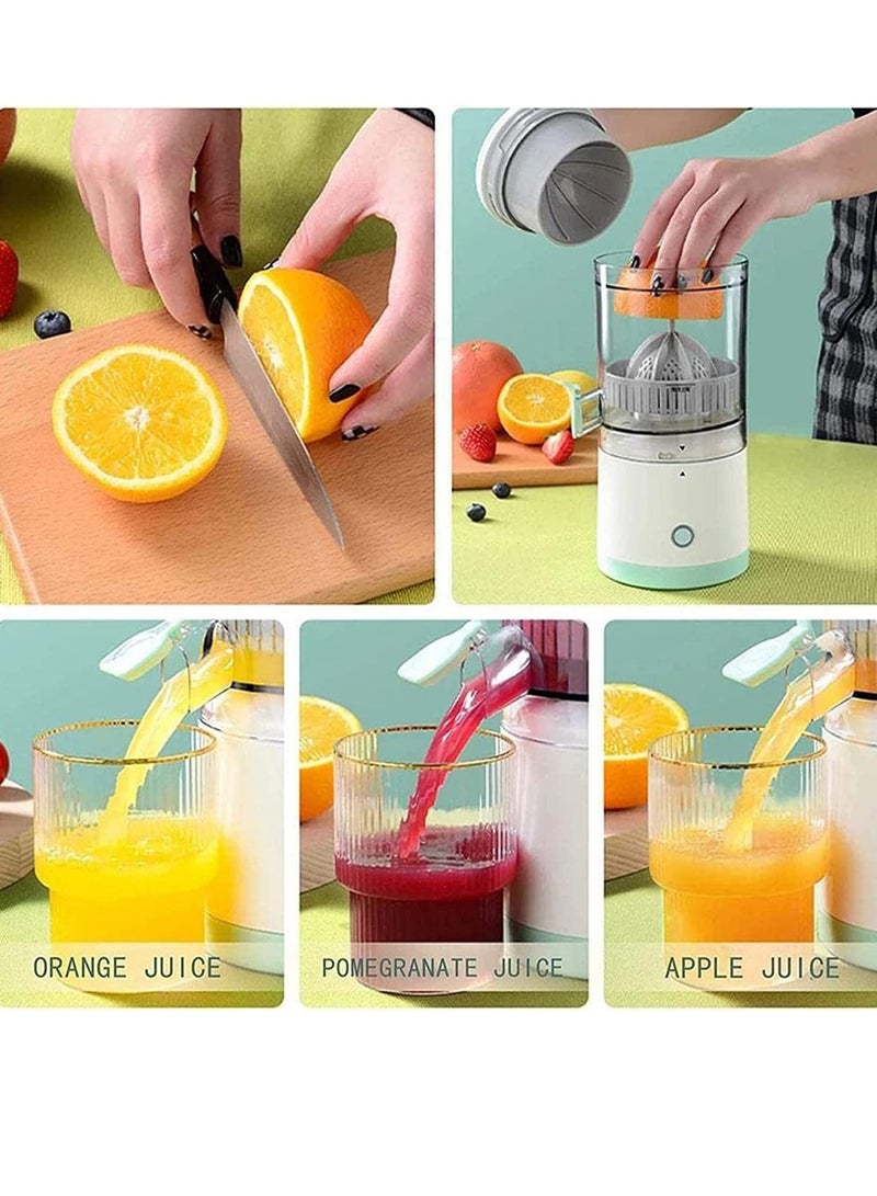 ELTRAZONE Citrus Juicer, Electric Orange Squeezer with Powerful Motor and USB Charging Cable, Juicer Extractor, Lime Juicer, Suitable for Orange, Citrus, Apple - Image 2