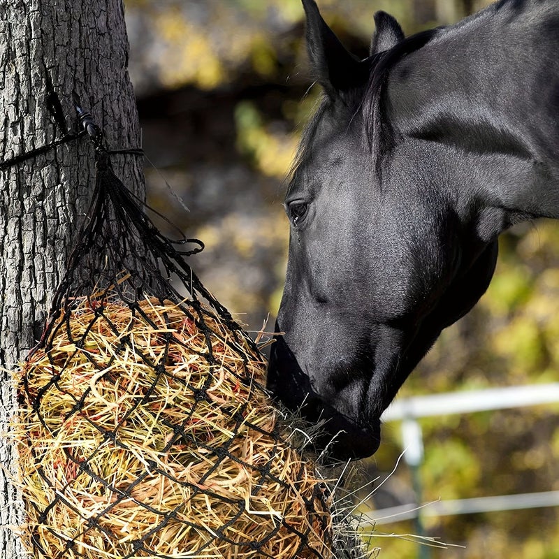 Red Slow Feed Hay Net for Horses Sheep Donkey PE Material Reduces Waste - Image 5