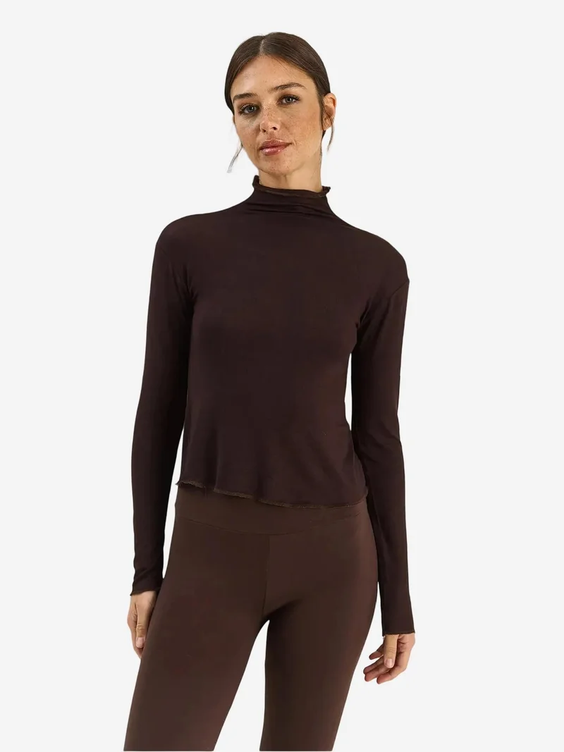 بيانكو لوتشي LUCCI Basic Half Turtleneck Blouse