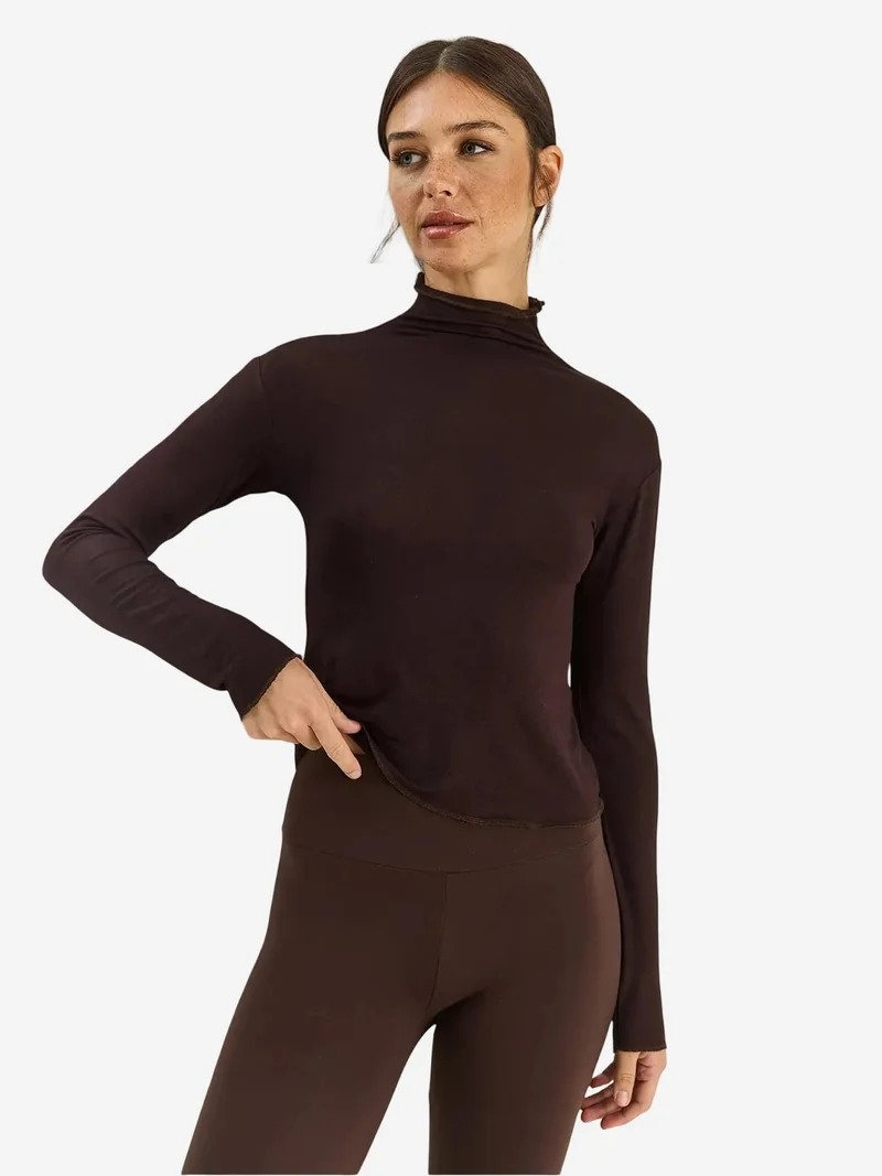 بيانكو لوتشي LUCCI Basic Half Turtleneck Blouse