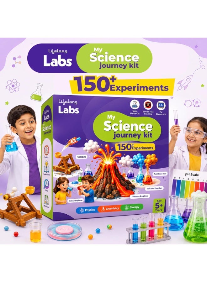 Lifelong Labs Science Kit | 150+ Fun Experiments for Kids | STEM Learning Educational Kit for 6-7-8-9-10-11-12-15 Years | STEM Project Science Kit Birthday Gift Toy for Boys & Girls - Image 4