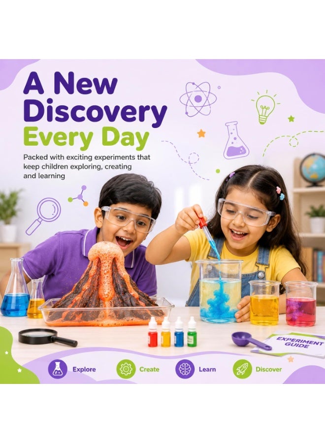 Lifelong Labs Science Kit | 150+ Fun Experiments for Kids | STEM Learning Educational Kit for 6-7-8-9-10-11-12-15 Years | STEM Project Science Kit Birthday Gift Toy for Boys & Girls - Image 2