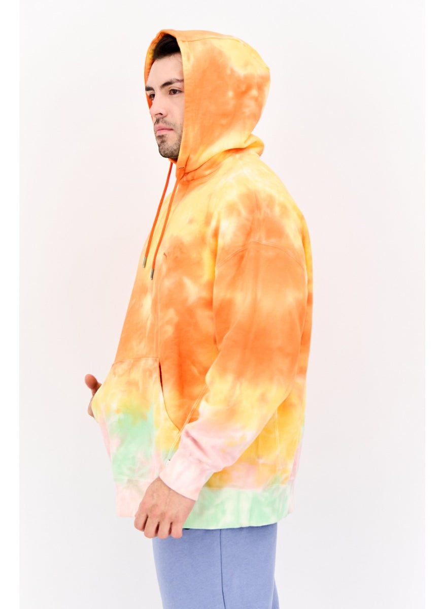 PUMA Men Sportswear Fit  Embroidered Logo Long Sleeves Outdoor Sweatshirt, Orange Combo  - Image 3