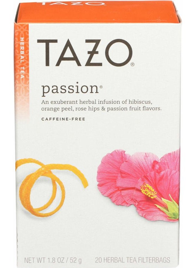 TAZO Tazo Tea Passion 20 Bags Net WT. 1.8 OZ/52G  - Image 1
