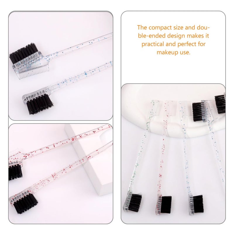 GALPADA 12pcs Dual End Eyebrow Brush Set Brow Comb and Edge Brush, Multi-color Hairline Combs for Precise Eyebrow Grooming and Makeup Application - Image 5