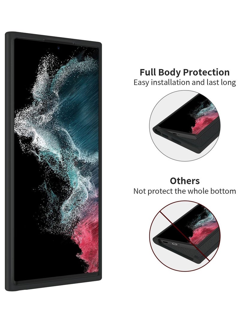 BORTONY Galaxy S22 Ultra Liqiud Silicone Case Silky Smooth Slim Full-Body Protective Silicone Case Cover For Samsung Galaxy S22 Ultra - Image 4