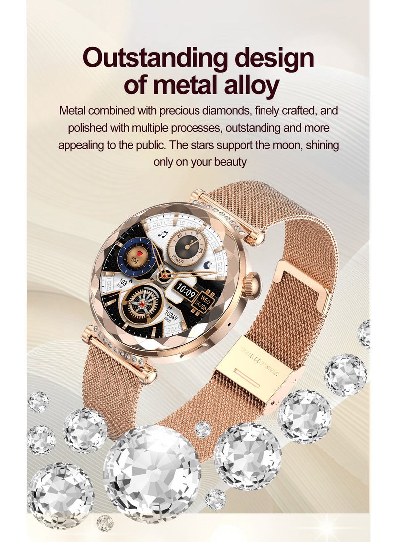 RollsTimi  New Ladies Smart Bluetooth AI Watch, Smart Bracelet, Multi-Function Sports Mode Setting, Equipped with Bluetooth 5.3, Answer/Make Calls, Multi-Language Selection RT-HK88 - Image 3