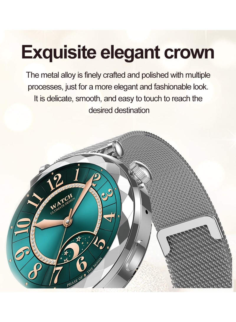 RollsTimi  New Ladies Smart Bluetooth AI Watch, Smart Bracelet, Multi-Function Sports Mode Setting, Equipped with Bluetooth 5.3, Answer/Make Calls, Multi-Language Selection RT-HK88 - Image 4