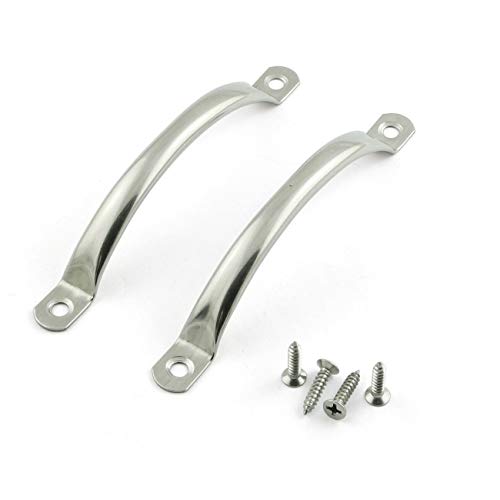 PZRT 2pcs 121mm Stainless Steel Door Handle Cabinet Drawer Hardware Solid Handles Pulls Hole Spacing 106mm/4.17in - Image 1
