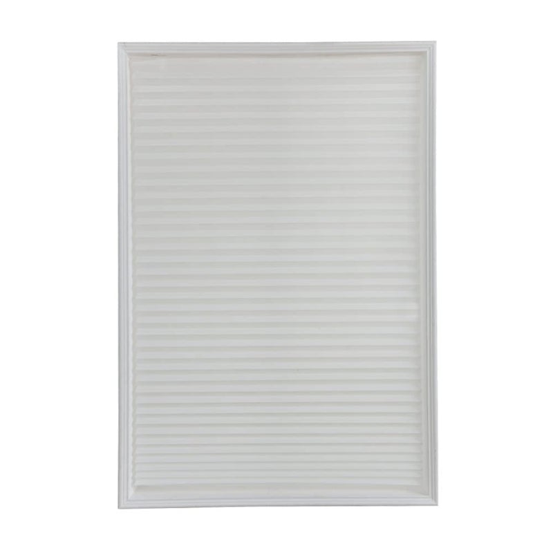 JstDoit Vertical Pleated Temporary Blinds No Drilling Self Adhesive Easy to Install Fits Blinds Window Roller for Bathroom Kitchen Living Room Office (White), 60*150cm - Image 1