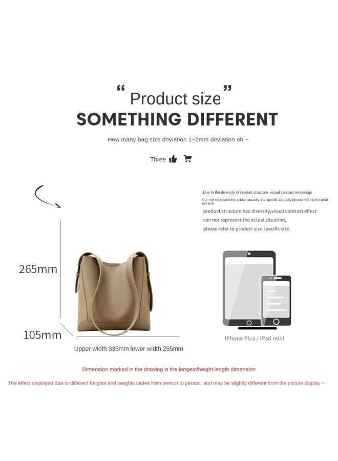 SAFIYA Qixi Festival Gift】2025 New Arrival Top Grain Leather Women's Bag, Popular Bucket Tote Shoulder Crossbody Bag For Women - Image 5