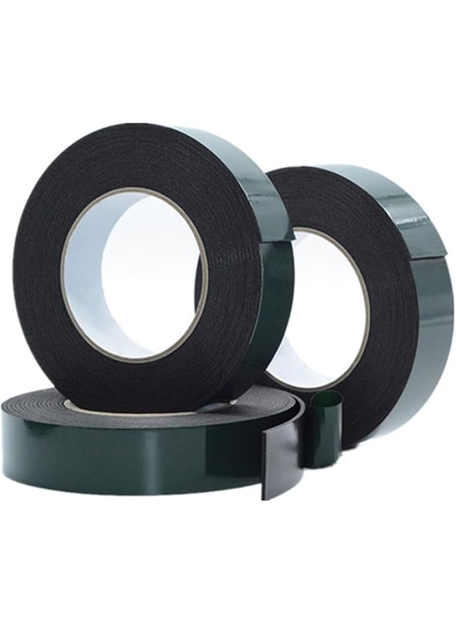 PROMASS promass Double Sided Tape, Mounting Tape Heavy Duty, Removeable PE Foam Tape Strips, Strong Adhesive Tape Waterproof Free Damage for Paint Wall Picture Hanging Poster, 1mm x 12mm x 10m, 3 Rolls  - Image 1