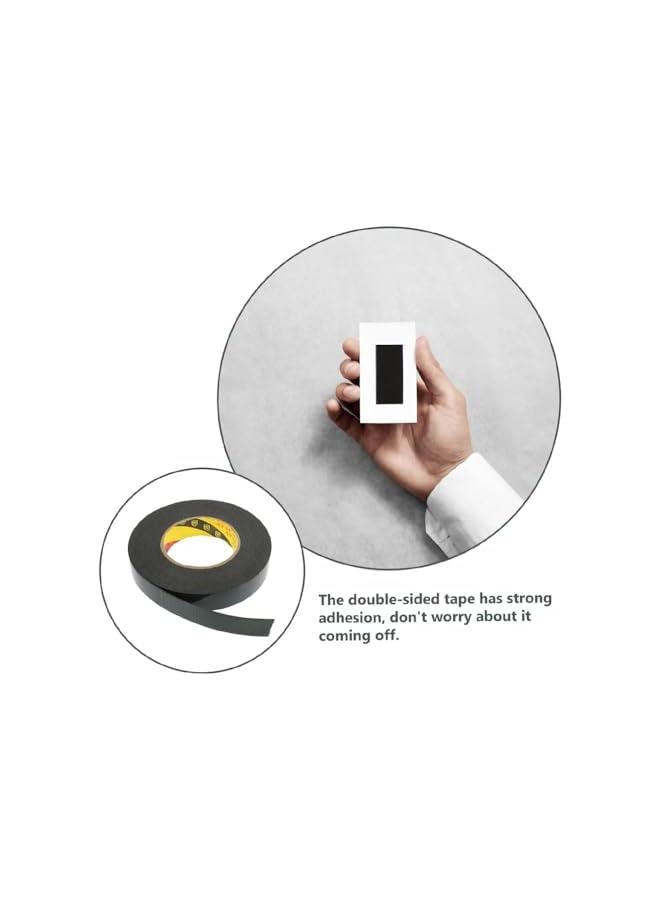 PROMASS promass Double Sided Tape, Mounting Tape Heavy Duty, Removeable PE Foam Tape Strips, Strong Adhesive Tape Waterproof Free Damage for Paint Wall Picture Hanging Poster, 1mm x 12mm x 10m, 3 Rolls  - Image 5