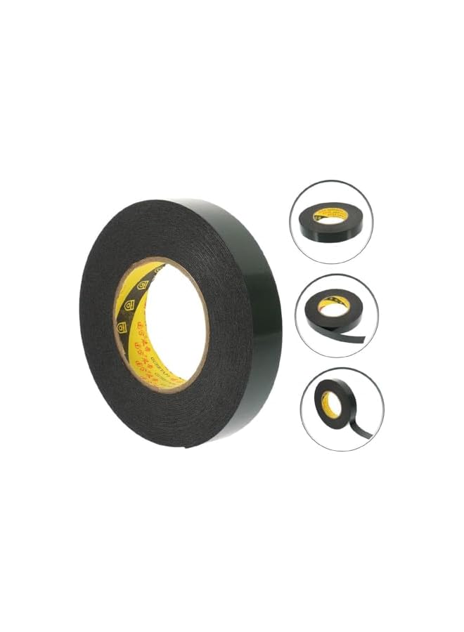 PROMASS promass Double Sided Tape, Mounting Tape Heavy Duty, Removeable PE Foam Tape Strips, Strong Adhesive Tape Waterproof Free Damage for Paint Wall Picture Hanging Poster, 1mm x 12mm x 10m, 3 Rolls  - Image 4