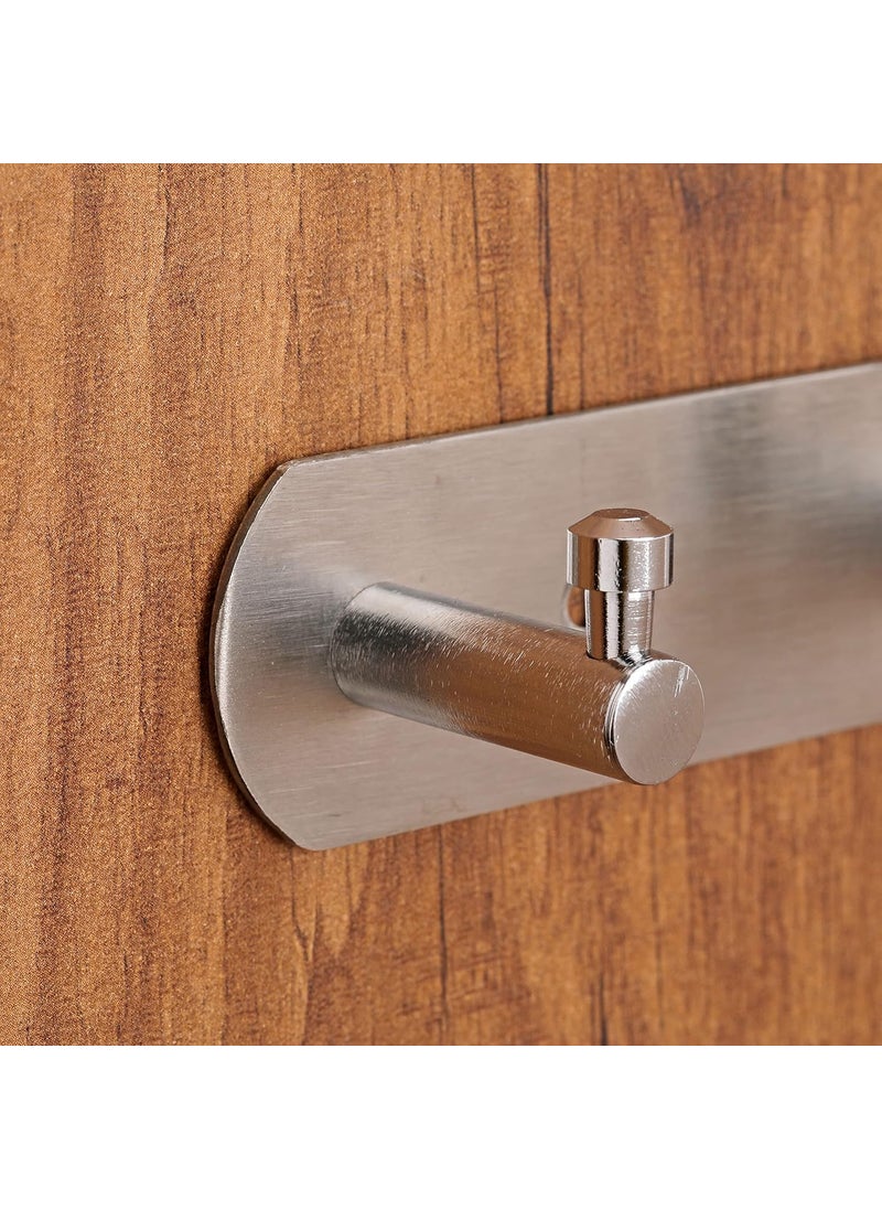 Fortune FORTUNE Pure Stainless Steel Wall Mounted Hook Rail Bar 6 Hooks  - Image 2