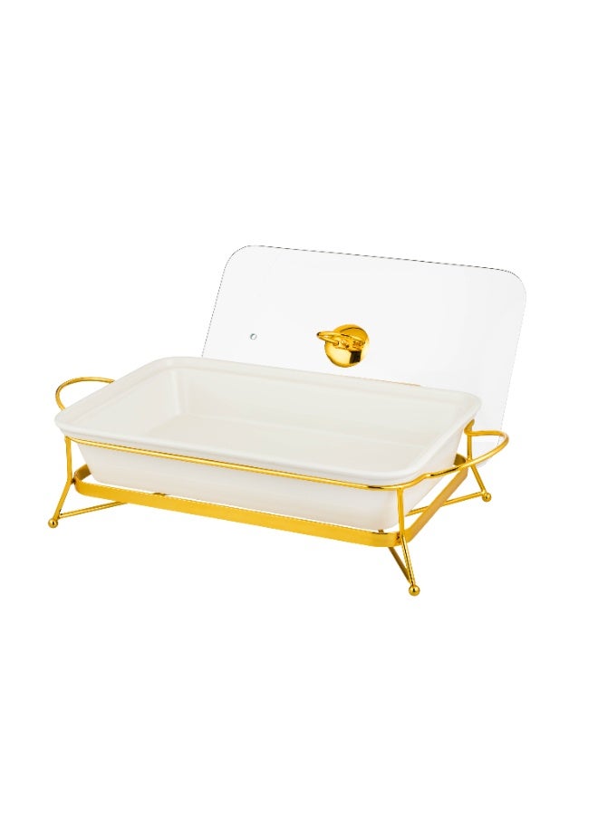 Abareek Al Safa Buffet heater for heating food 3 L gold - Image 3