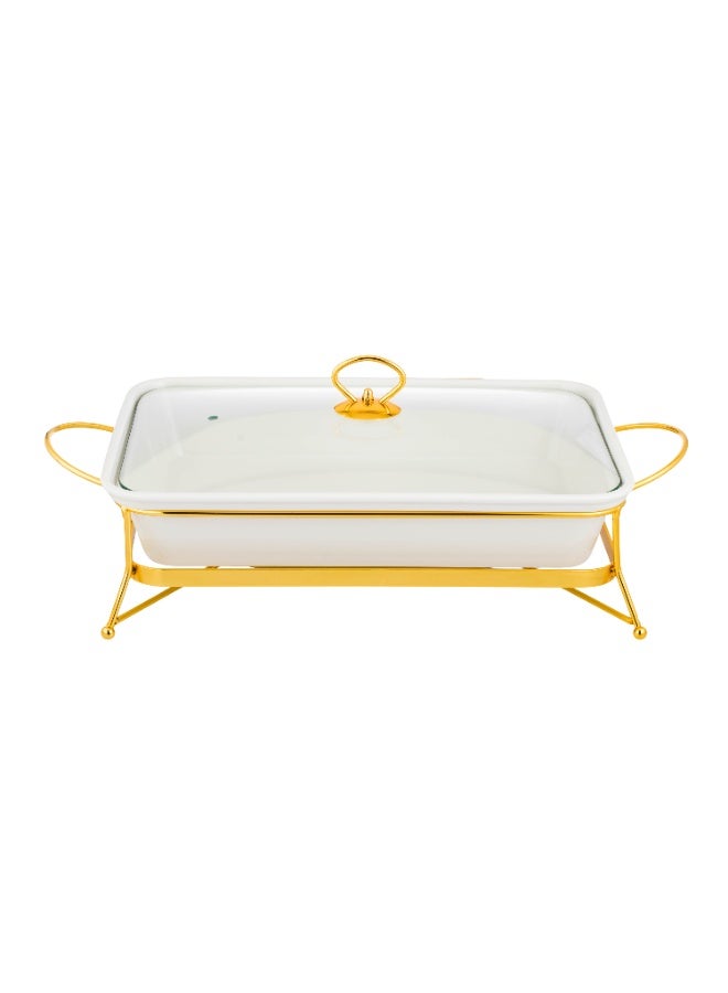 Abareek Al Safa Buffet heater for heating food 3 L gold - Image 1